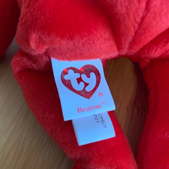 Ty (7) “Bearon”Red (100 Year’s of Flight) Plush Stuffed Animal Bear - Picture 7 of 10